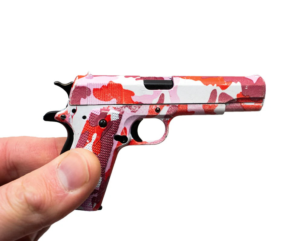 Mini 1911 1:2.5 Scale Model - Pink Camouflage - Image 2