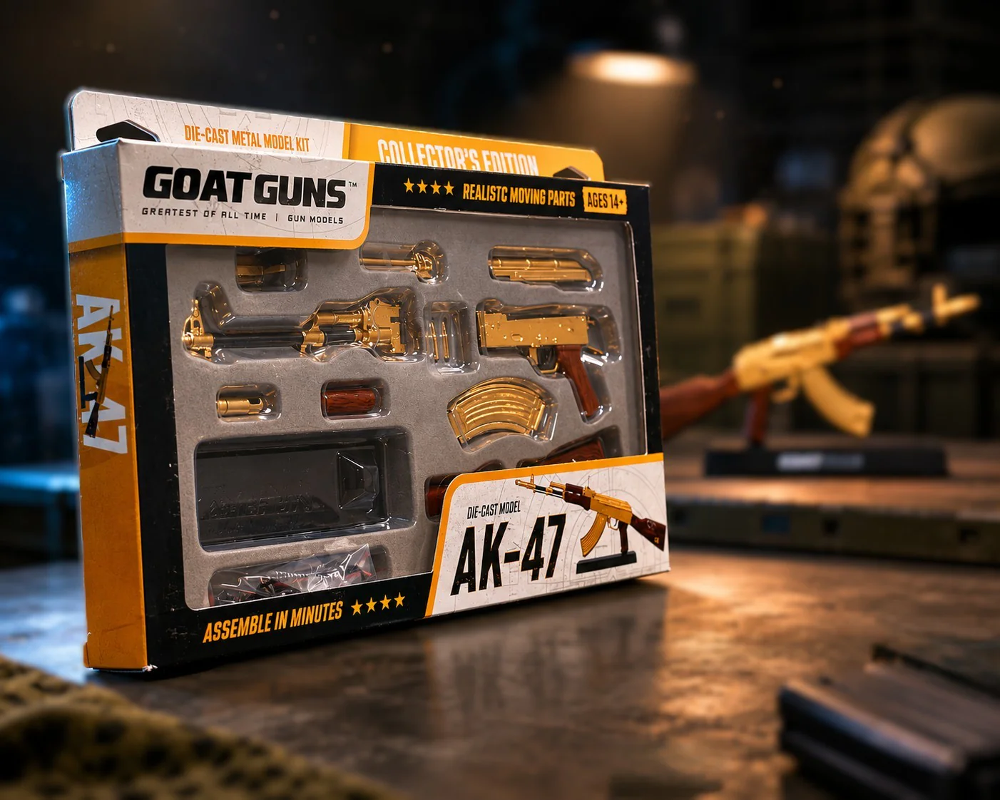 AK47 Model - Gold - Image 4