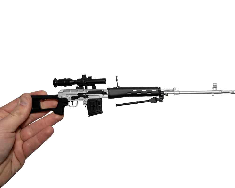 SVD 1:4 Scale Model Silver - Limited Edition - Image 3